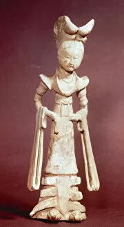 Chinese Art. 7th century. Court Lady. Early Tang Dynasty