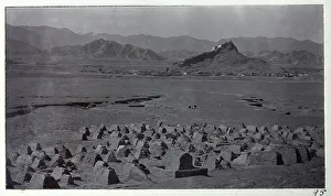 Tibet Prints: Chinese cemetery at Gyantse