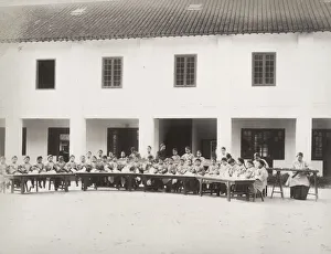 Chinese children learning to sew, school, China