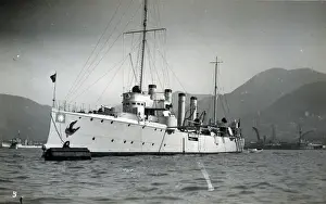 Kong Prints: Chinese cruiser Tung Chi, Hong Kong