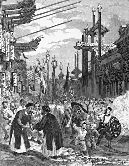 Exchanged Prints: Chinese Dragon Festival