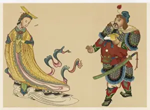 Dowager Prints: Chinese Empress & Suitor