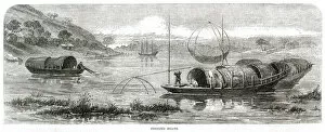 Images Dated 21st December 2018: Chinese fishing boats 1857