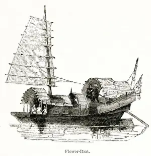 Chinese flower boat