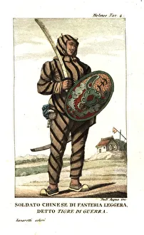 Chinese infantryman or Tiger of War. Chinese Chinese infantryman or Tiger of War. Chinese