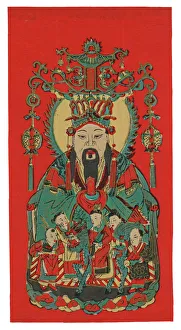 Images Dated 9th May 2012: Chinese kitchen god Zao Jun (Tsao Chun)