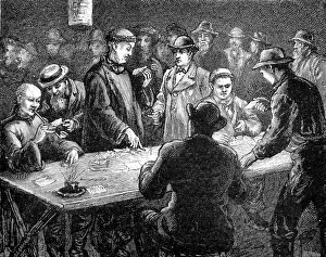 Images Dated 9th November 2004: A Chinese Lottery in San Francisco, 1884