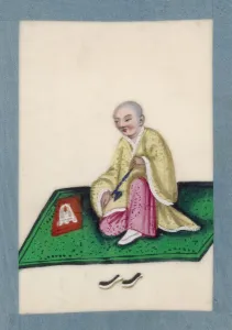 Opium Prints: Chinese Man on Mat