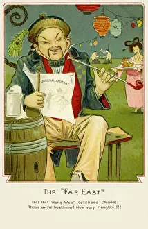 Sins Prints: Chinese man with a pipe