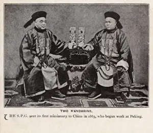 Mandarins Prints: Two Chinese Mandarins - China