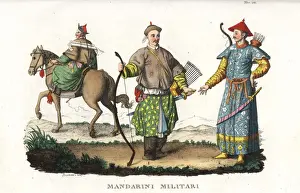 Scimitar Prints: Chinese mandarins in military uniform