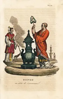 Luigi Prints: Chinese monk in ceremonial robes