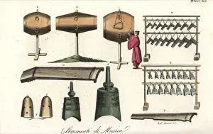 Ferrrario Prints: Chinese musical instruments