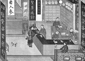 Images Dated 30th July 2012: Chinese Pharmacy 1864