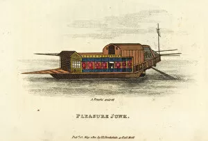 Freschi Collection: Chinese pleasure junk, Qing Dynasty