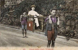 Images Dated 8th February 2016: Chinese Sedan Chair, Hong Kong, China