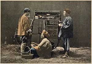 A Chinese seller of hot rice Date: circa 1890