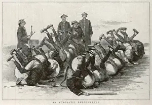 Chinese Soldiers rolling forward