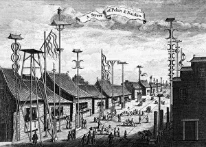 1752 Prints: Chinese Street Scene