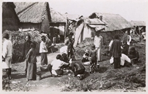 Images Dated 8th February 2016: Chinese Village Scene with Villagers