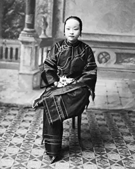 Painful Prints: Chinese woman with bound feet