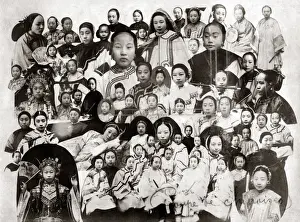 Chinese women, composite image, circa 1890