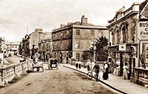 Wiltshire Prints: Chippenham High Street and Town Bridge early 1900s