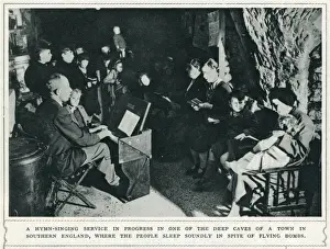 Chislehurst caves during WWII