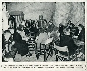 Chislehurst caves during WWII
