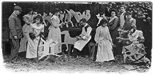 Chiswick Prints: Chiswick Art Workers Guild making Cecil Aldin toys