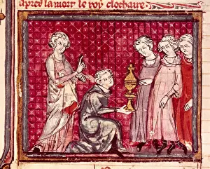 Grandes Prints: Chlothar I, king of the Franks, divides for