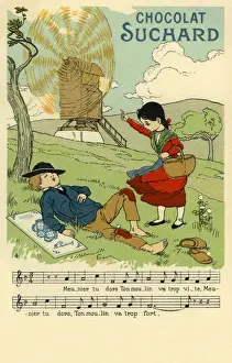 Meunier Prints: Chocolat Suchard advertisement
