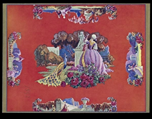 Chocolate box design, 18th century scenes