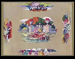 Blind Collection: Chocolate box design, 18th century scenes