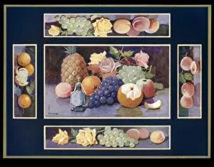 Chocolate box design, arrangements of fruit