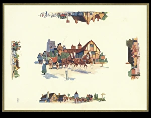Chocolate box design, 18th century scenes