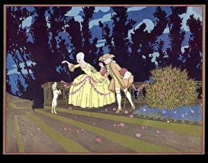 Chocolate box design, 18th century scenes