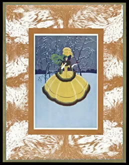 Skirted Collection: Chocolate box design, lady in yellow dress