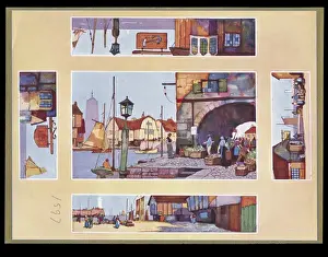 Chocolate box design, waterside scenes