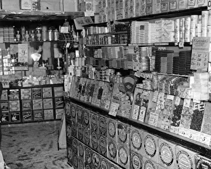 C1930 Prints: Chocolates at Barbers Shop, London, c. 1930
