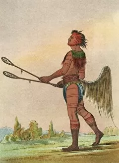 Images Dated 26th July 2012: Choctaw, Lacrosse Player