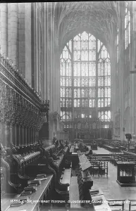 Carvings Prints: Choir and East Window of Gloucester Cathedral