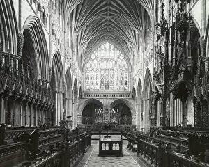 The Choir, Exeter Cathedral, looking east