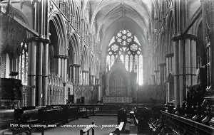Stonework Prints: Choir Looking East, Lincoln Cathedral