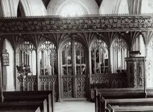 Grade Prints: Choir screens, Bovey Tracey Church, Devon