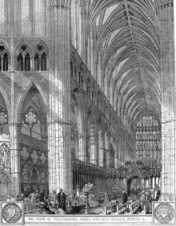 Images Dated 4th January 2005: The Choir of Westminster Abbey, London, 1848