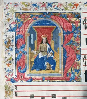 Choirbook number 5. Gregorian chant. 15th. century. Christ t
