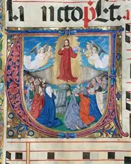 Choirbook number 7. Gregorian chant. 15th. century. The Asce