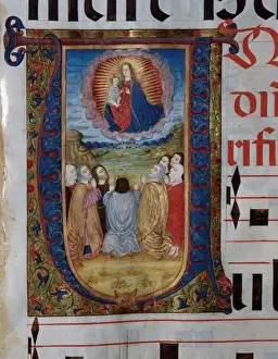 Choirbook number 9. Gregorian chant. 15th. century. Group of