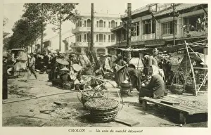 Minh Prints: Cholon - Vietnam - Market Stalls